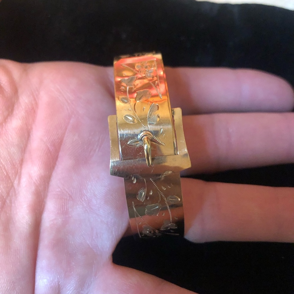 Victorian gold filled buckle bracelet - Picture 12 of 16